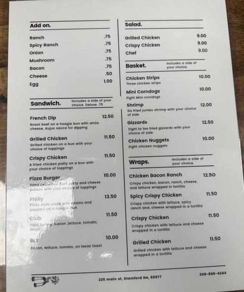 The Rusty Spur Steakhouse Menu image 1