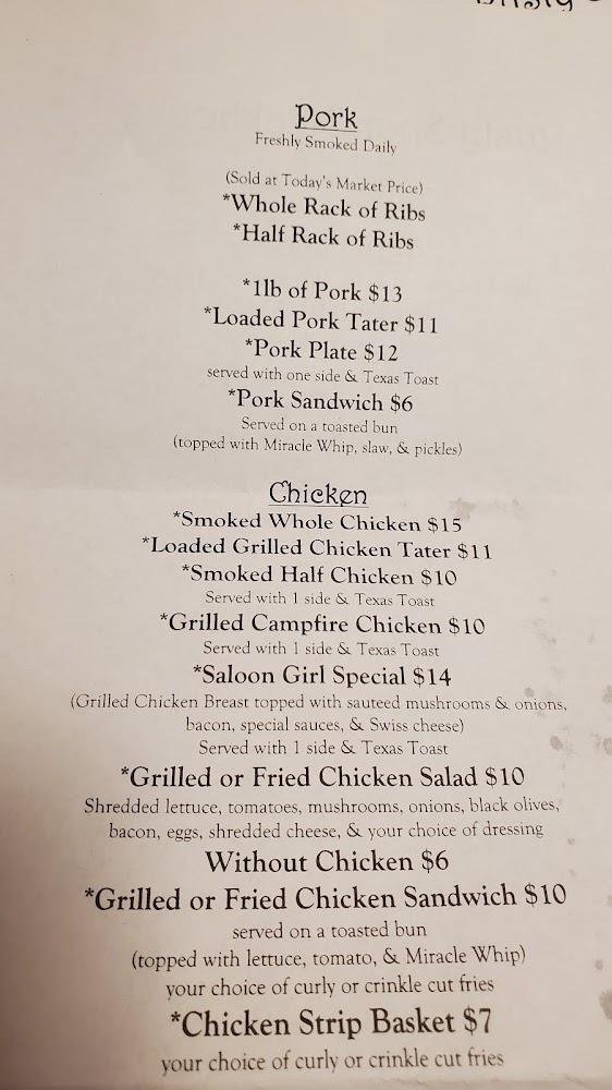 The Rusty Spur Steakhouse Menu image 2
